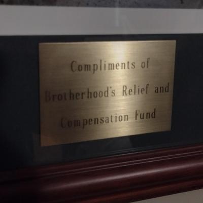 Framed Limited Edition Print Train on Bridge 451/950