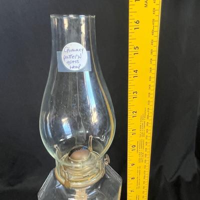 1800s Greek Key oil lamp