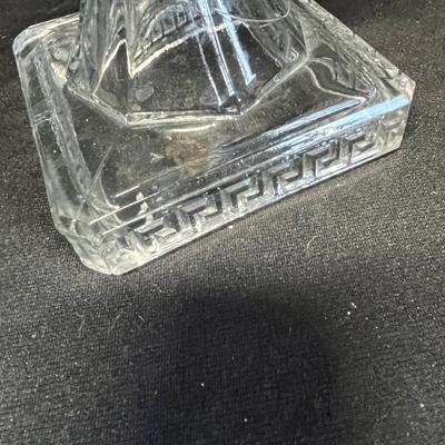 1800s Greek Key oil lamp