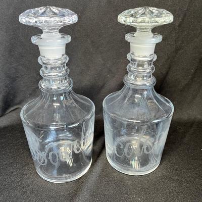 Matched decanters