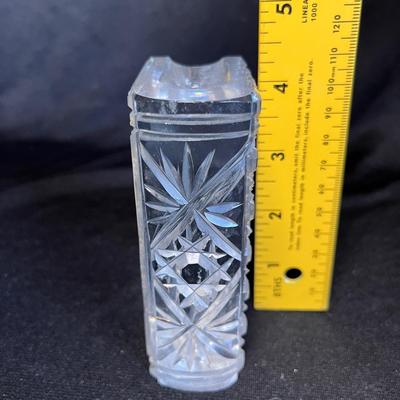 Cut glass book paper weight