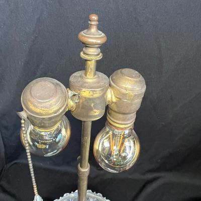 Antique Crystal humidor lamps