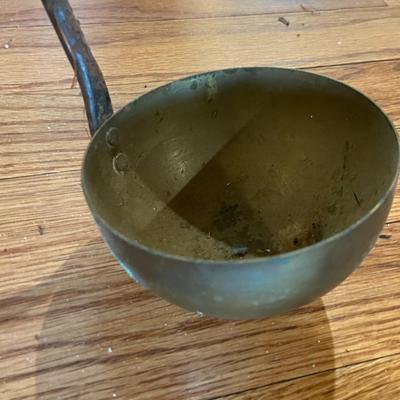 Antique Copper Milk Can and Ladle, Possibly from Sweden