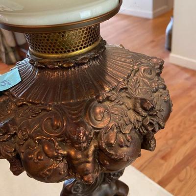 Vintage Art Noveau Cherub Lamp