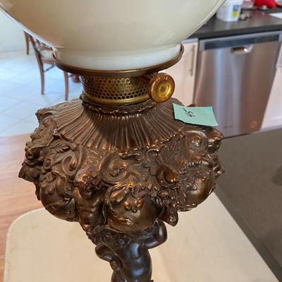 Vintage Art Noveau Cherub Lamp