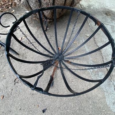 Wrought Iron Planter Basket