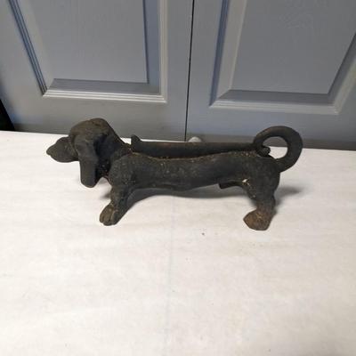 Cast Iron Dachshund Boot Cleaner