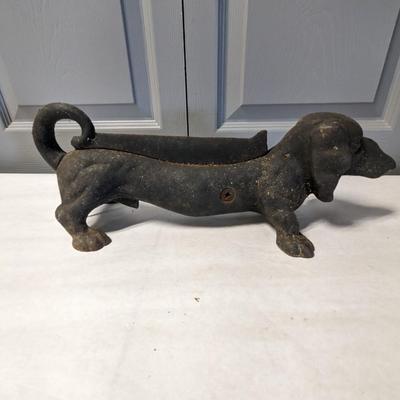 Cast Iron Dachshund Boot Cleaner