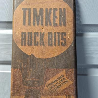 Timken Rock Bits Metal Sign