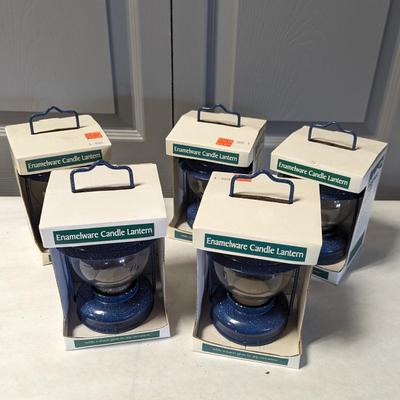 Enamelware Candle Lanterns