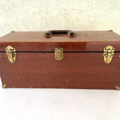 Wooden Tackle Box Lot