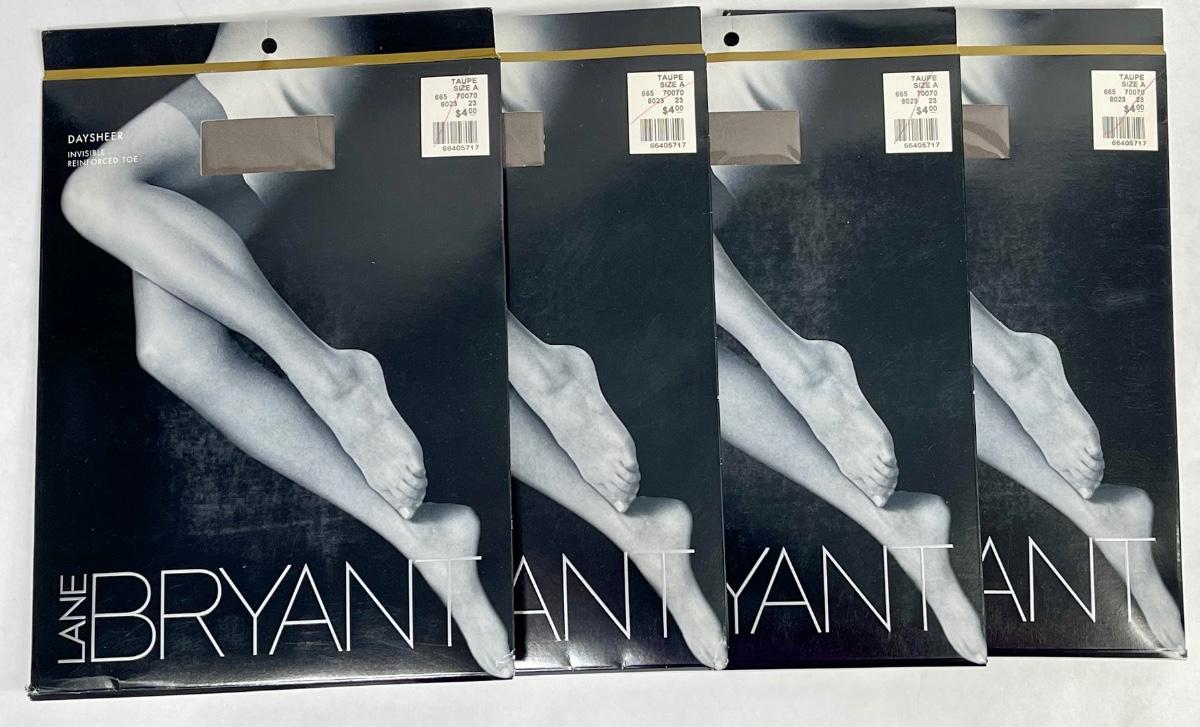 Lane Bryant Pantyhose tights nylons support stockings New in Package 4 packages taupe size A EstateSales