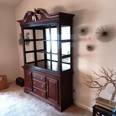 REPURPOSED LIGHTED CHINA HUTCH