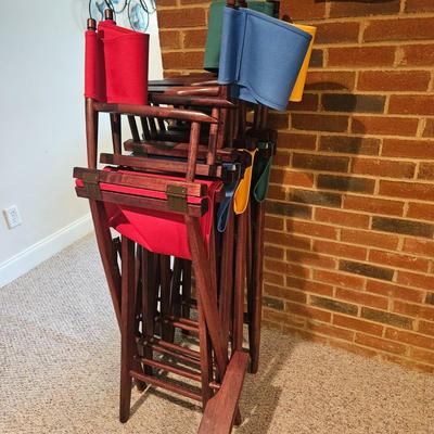 Four Canvas and Wood Directors Chairs (BPR-DW)