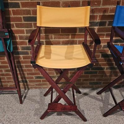 Four Canvas and Wood Directors Chairs (BPR-DW)