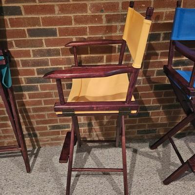 Four Canvas and Wood Directors Chairs (BPR-DW)