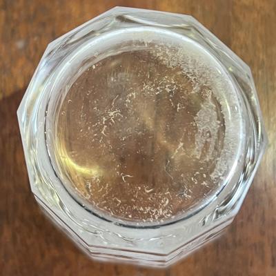 Antique Early Hand Etched Leaded DEER Scene Small Drink Glass 3" Tall as Pictured.