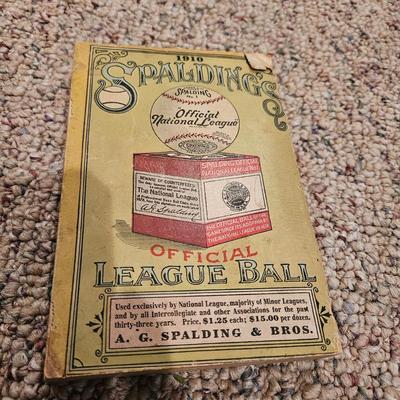 1910 Spalding's Official Baseball Guide (BPR-DW)