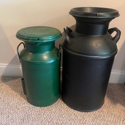 Two Metal Milk Cans (BPR-MG)