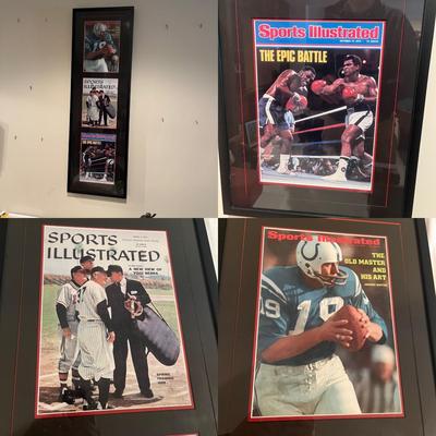 Ali, Berra & Unitas Framed Sports Illustrated Covers (BPR-MG)