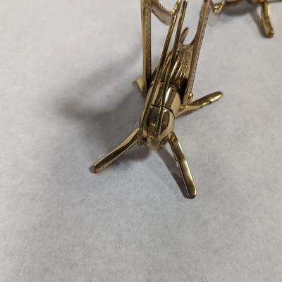 Pair Of Brass Grasshopper Paperweights