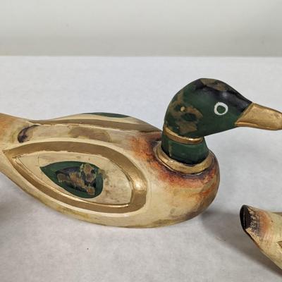 Vintage Wooden Decoy Ducks