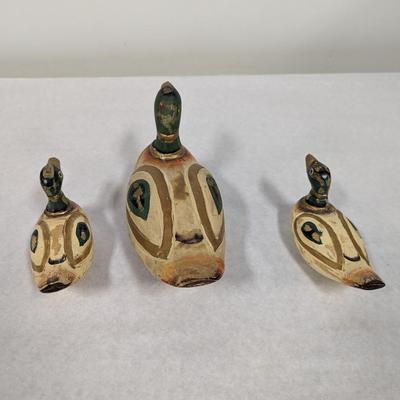 Vintage Wooden Decoy Ducks