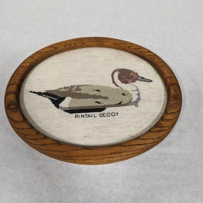 Embroidered Pintal Duck Decoy Wall Decor