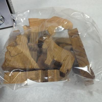 Glass & Wooden Nativity Set