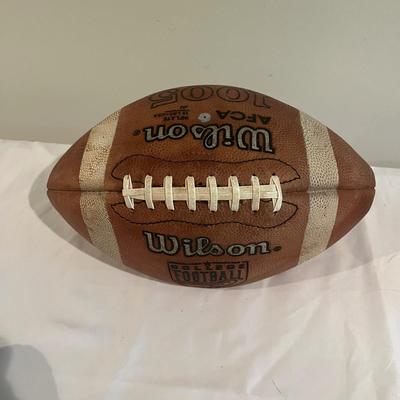 Four Wilson College Footballs Includes Signed (BPR-MG)