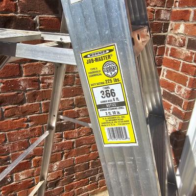 Pair of Werner Aluminum Ladders (G-JS)