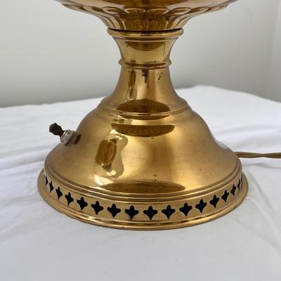 Two Brass Lamps w/ Milk Glass Shades (UB3-DZ)