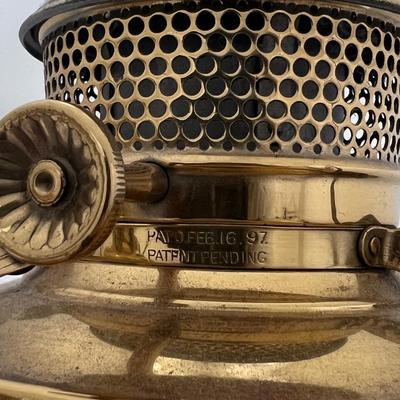 Two Brass Lamps w/ Milk Glass Shades (UB3-DZ)