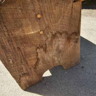 Two Vintage Wood Stools (G-JS)
