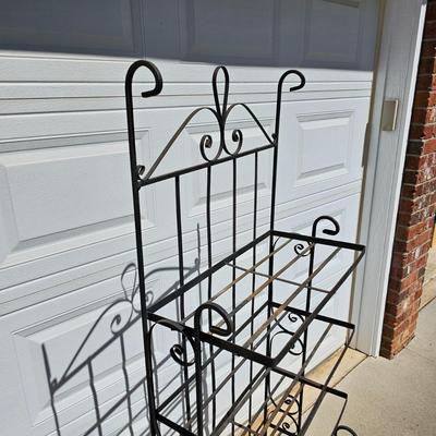 Wrought Iron Multi Shelf Rack (G-JS)