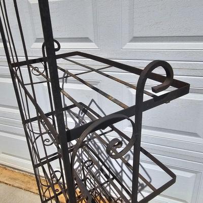 Wrought Iron Multi Shelf Rack (G-JS)