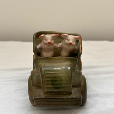 German Porcelain Fairing Pig Figurines, incl 'Heavenly Twins' (UB3-DZ)