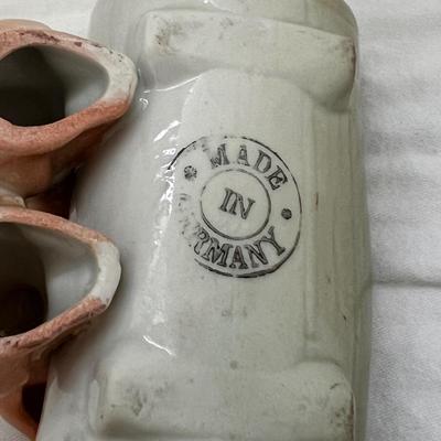 German Porcelain Fairing Pig Figurines, incl 'Heavenly Twins' (UB3-DZ)