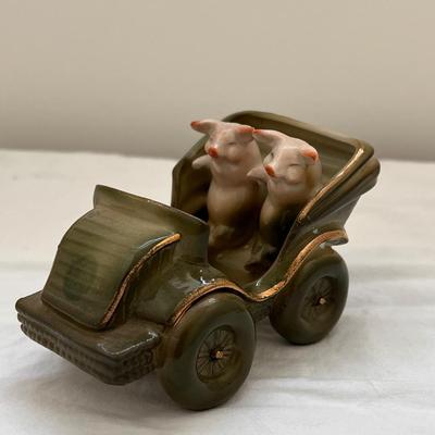 German Porcelain Fairing Pig Figurines, incl 'Heavenly Twins' (UB3-DZ)