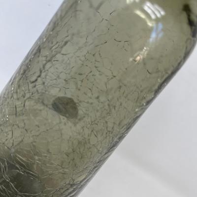 Rainbo Glass Crackle Glass Smoke decanter