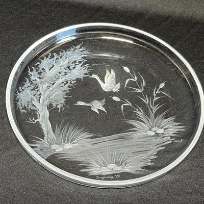 Kingsbridge etched plate