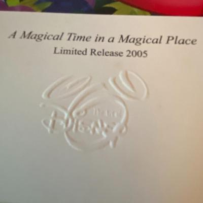 "Magic of Time at Magical Place" Disney Embossed Print