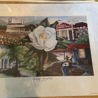 "Mississippi Then and Now" Print by Amelia Clark, Signed and Numbered