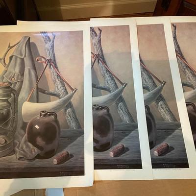 Lot of Eight Prints by S. Saunders, Unnumbered and Unsigned