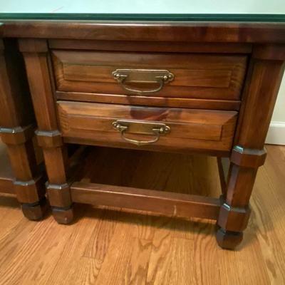 Pair of Vintage End Tables with Drawers