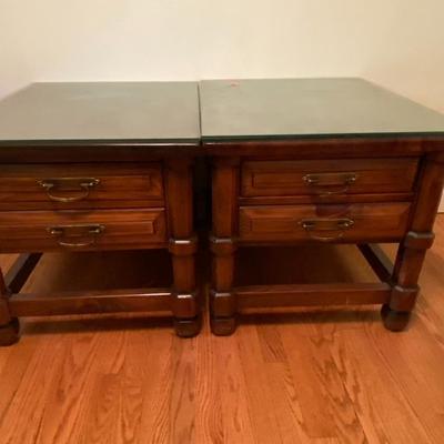 Pair of Vintage End Tables with Drawers