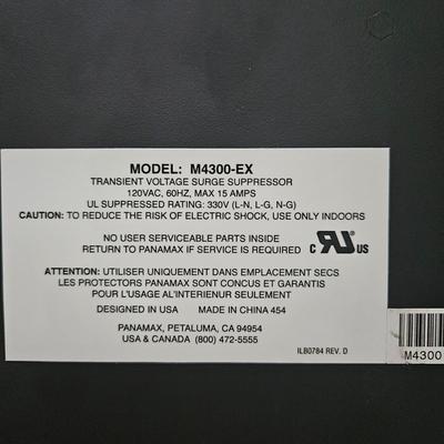 Polk Audio SWA500 Amp and a Panamax M4300-EX Home Theater Power Conditioner (B1-DW)