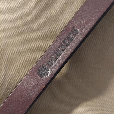 Schnee's Brand Canvas and Leather Messenger Bag (B1-BBL)
