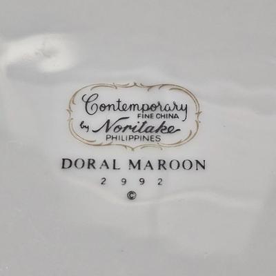 Noritake Doral Maroon China Set (B1-DW)