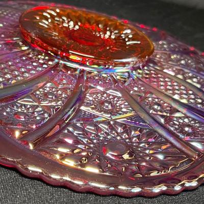 Indiana 1970s Carnival Glass tray